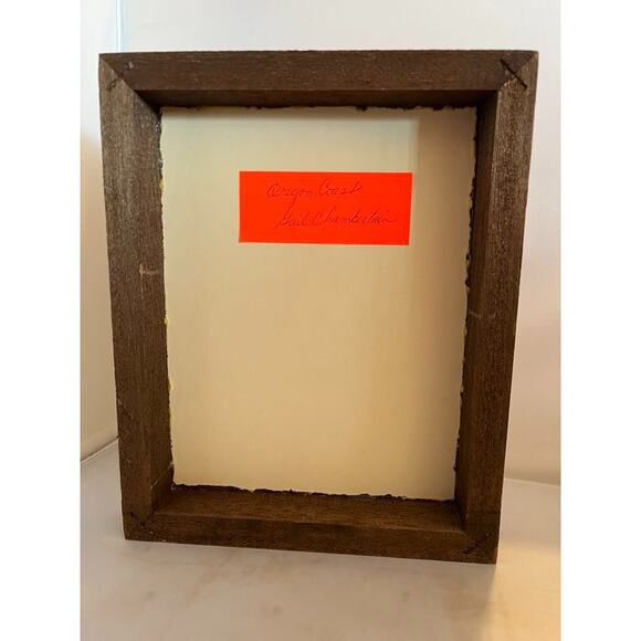 Vintage Photo in Floating Frame C1980s Oregon Coast Heceta Head Lighthouse - Picture 2 of 2